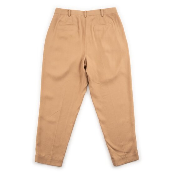 NEW BROOKS BROTHERS tan pleated trousers size 8 - Picture 3 of 10